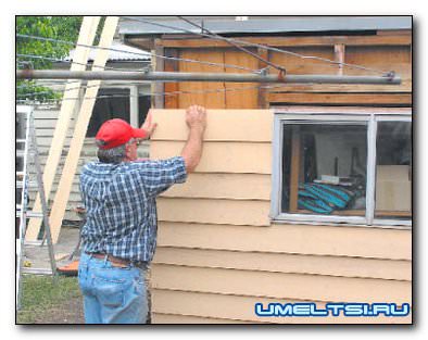 обшивка необрезной доской