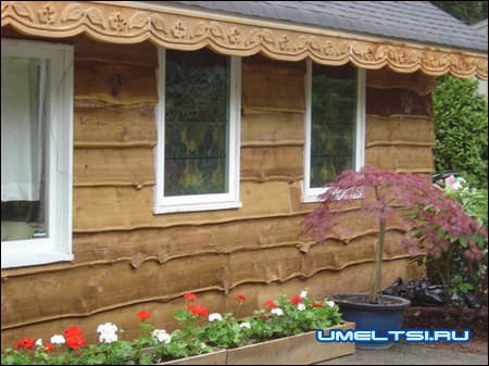 обшивка необрезной доской