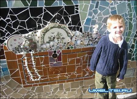 Мозаика из битой плитки