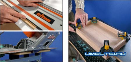 Ход работ по изготовлению разделочной доски