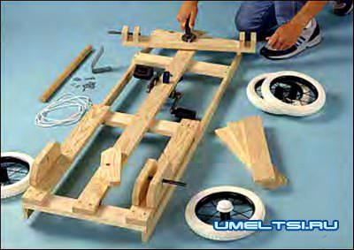 Ход работы по изготовлению детского автомобиля