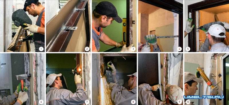 мастер-класс по установке входной двери