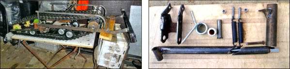 Компактный самодельный снегоход