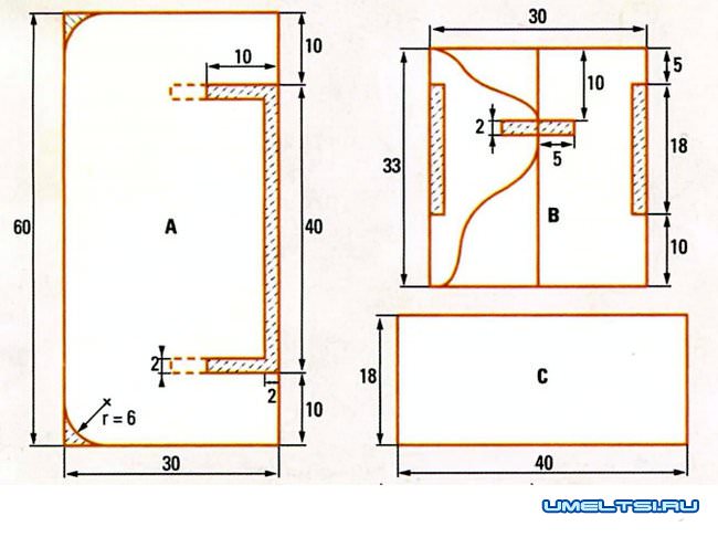 Полочка в деревенском стиле