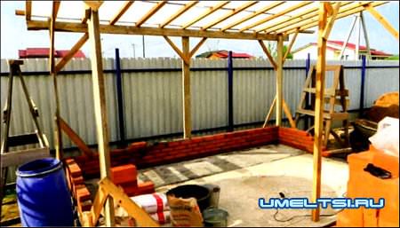 комплекс барбекю ход работ