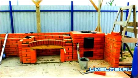 комплекс барбекю ход работ