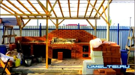 комплекс барбекю ход работ