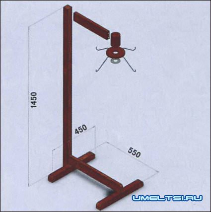 Размеры некоторых деталей торшера