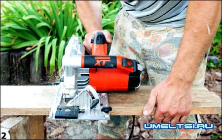 Ход работ по изготовлению цветочника