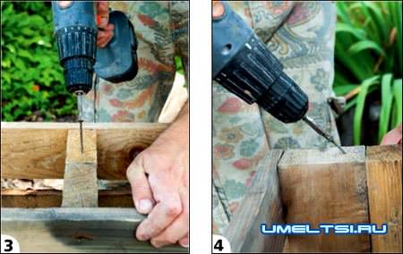 Ход работ по изготовлению цветочника