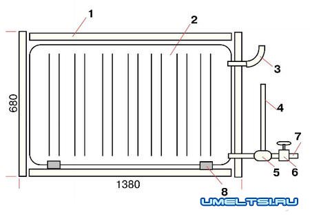 Солнечный нагреватель воды своими руками