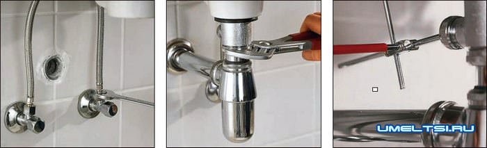 Замена умывальника и смесителя мастер-класс