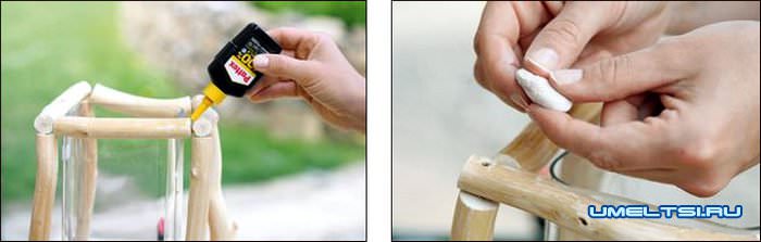 Садовый фонарь из веток своими руками