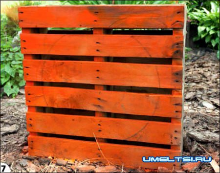 Ход работ по изготовлению цветочника