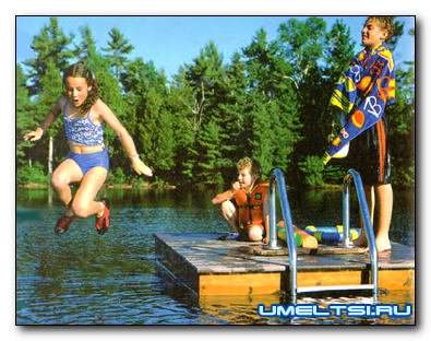 Плот - понтон для купания