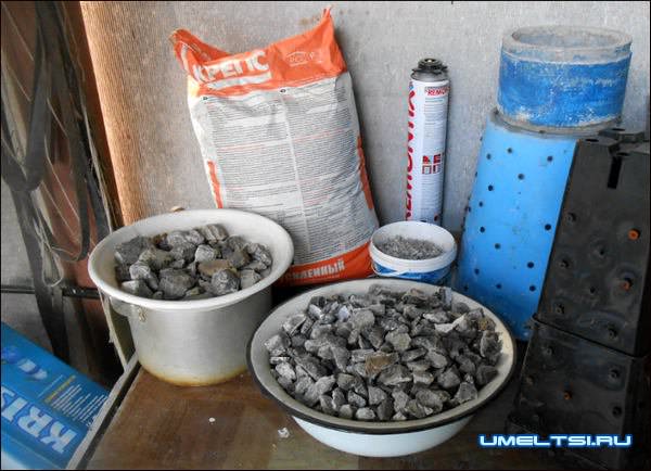 замешиваем раствор