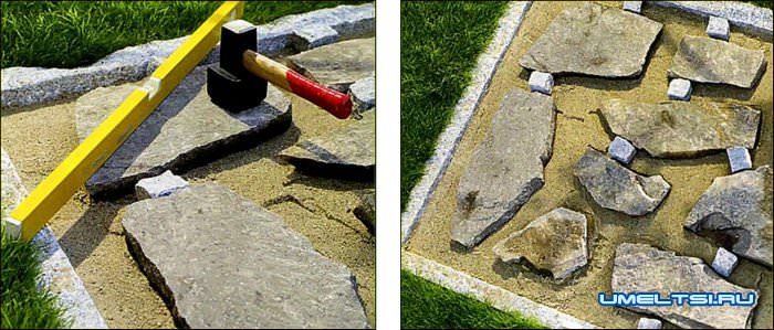 Укладываем бутовый камень Укладываем бутовый камень