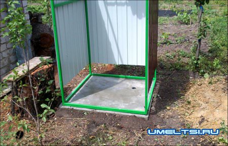 общий вид летнего душа