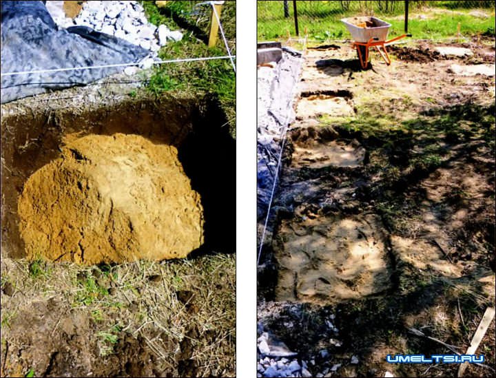 Фундамент под небольшие постройки