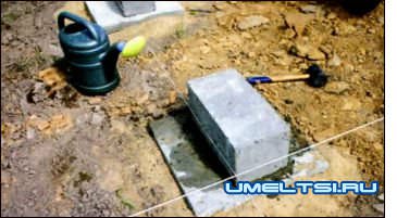 Фундамент под небольшие постройки