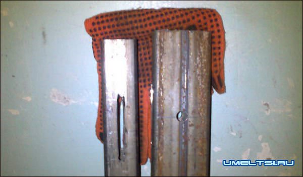 Стопор для распашных ворот-мастер-класс