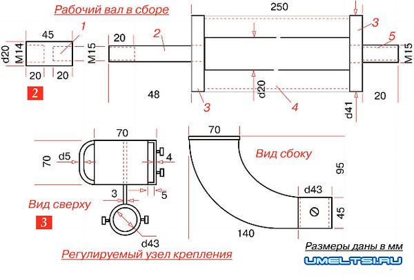 Газонокосилка своими руками чертеж