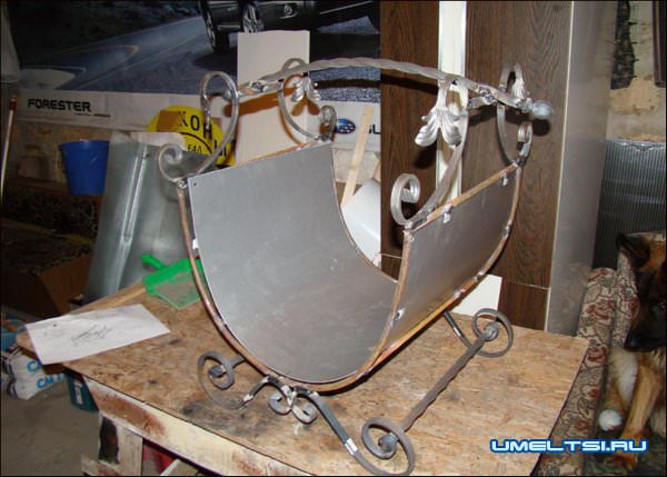 Как сделать дровницу для камина