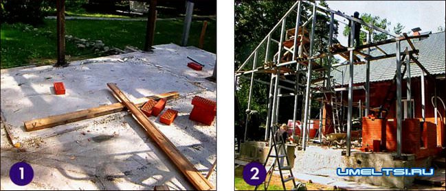 Пристройка к дому своими руками поэтапно