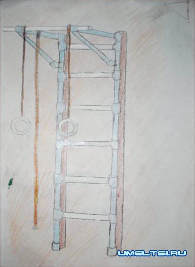 Шведская стенка чертеж