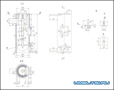 Котел длительного горения чертеж