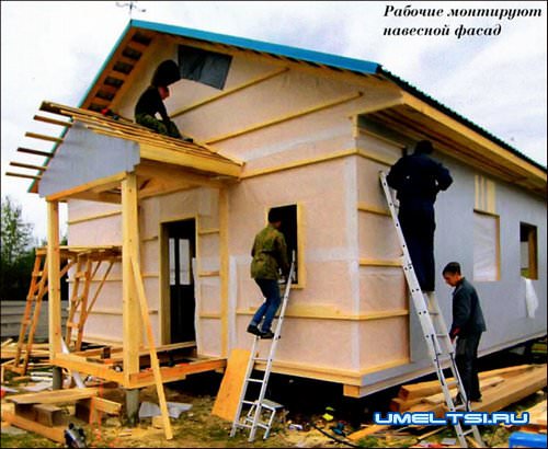 Строительство каркасного дачного дома