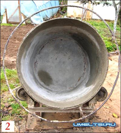 Самодельная бетономешалка из бочки