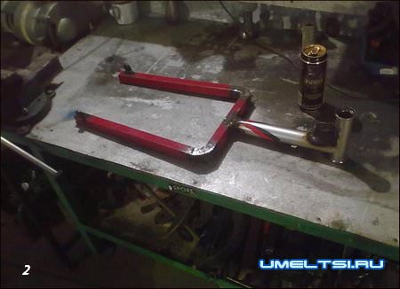 снегоход из велосипеда