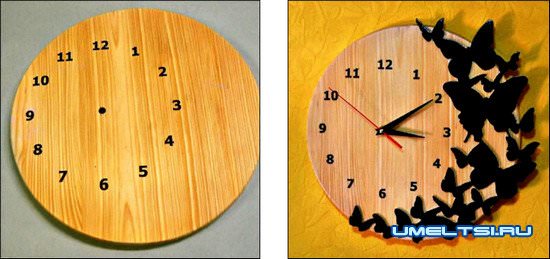 Декорирование часов своими руками