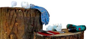 Кофейный столик-пенек своими руками