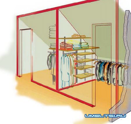 Проект гардеробной комнаты