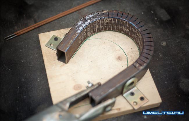 Металлический мостик своими руками ход работ