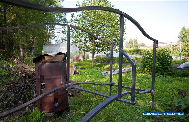 Металлический мостик своими руками ход работ