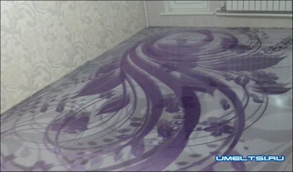 Наливные полы со сложными декоративными эффектами