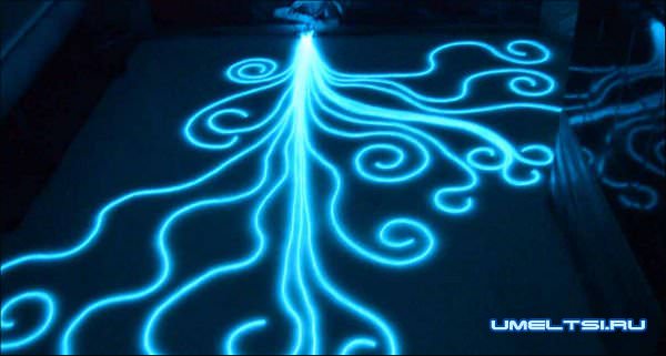 Наливные полы с подсветкой