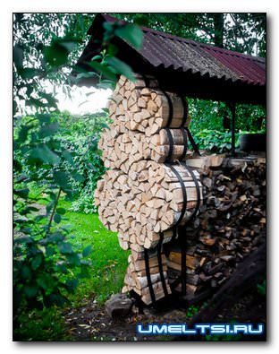 Поленница дров своими руками