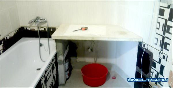 Столешница для ванны своими руками