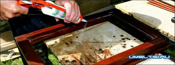 Герметизация стекла силиконом. Герметизация стекла силиконом.