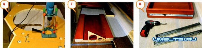 Угловой вариант мебели для кухни