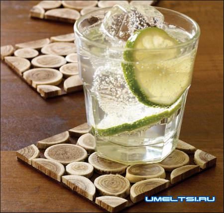 Подставки для кружек из древесины Подставки для кружек из древесины