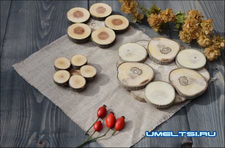 Подставки для кружек из древесины Подставки для кружек из древесины