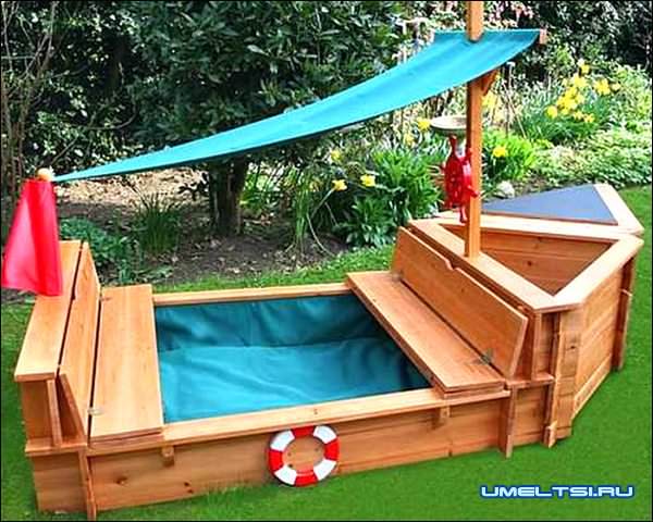 Примеры других песочниц своими руками фото