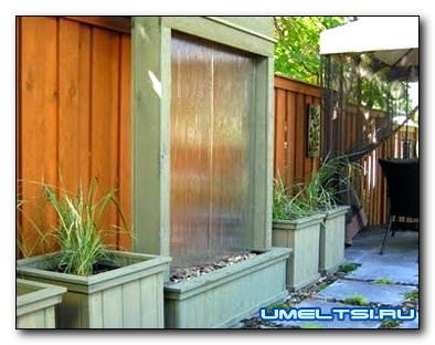 Водопад по стеклу Водопад по стеклу