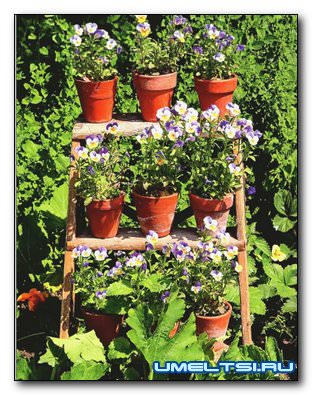 лесенка для цветов своими руками