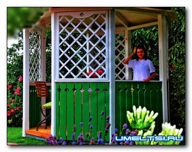 беседка своими руками для дачи